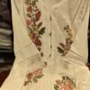 Premium Karachi Suit D No 1001 in Pure White – Satin Rayon with Heavy Embroidery, Cutwork, and Handwork Embellishments – Plus Sizes Available